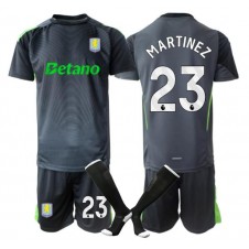 Aston Villa Emiliano Martinez #23 Keeper Hjemmedraktsett Barn 2025-26 Kortermet (+ korte bukser)